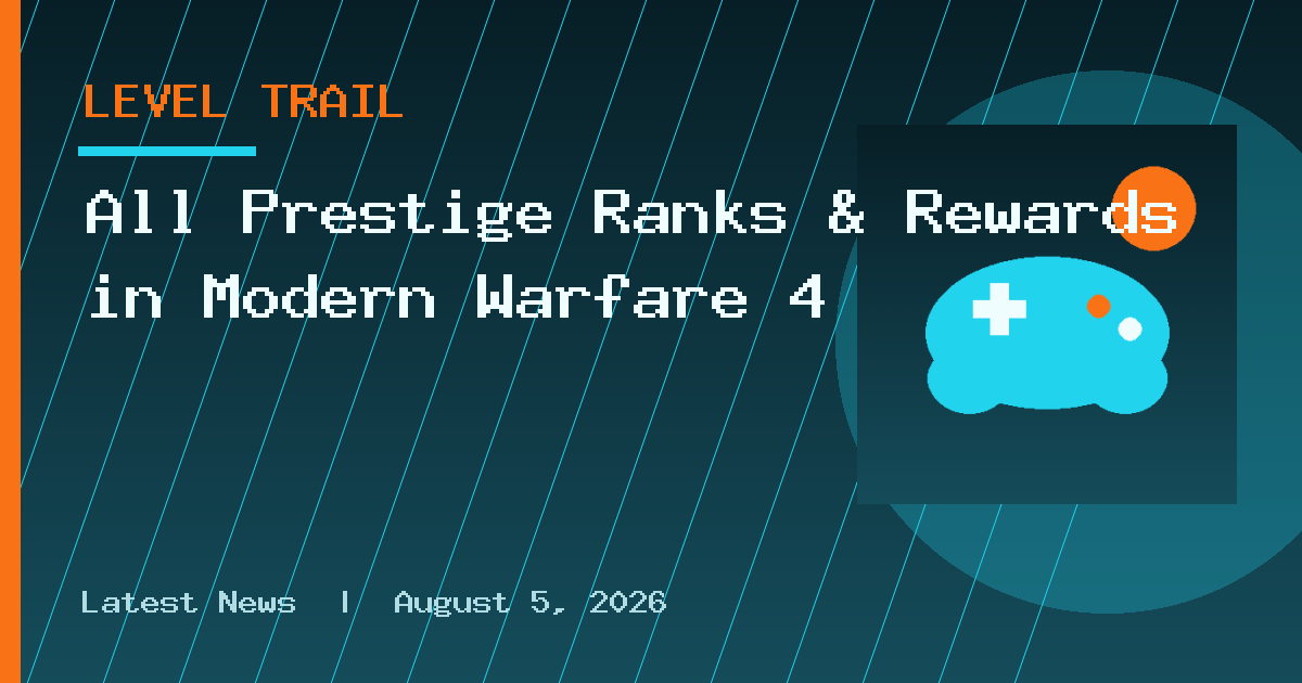 All Prestige Ranks & Rewards in Modern Warfare 4