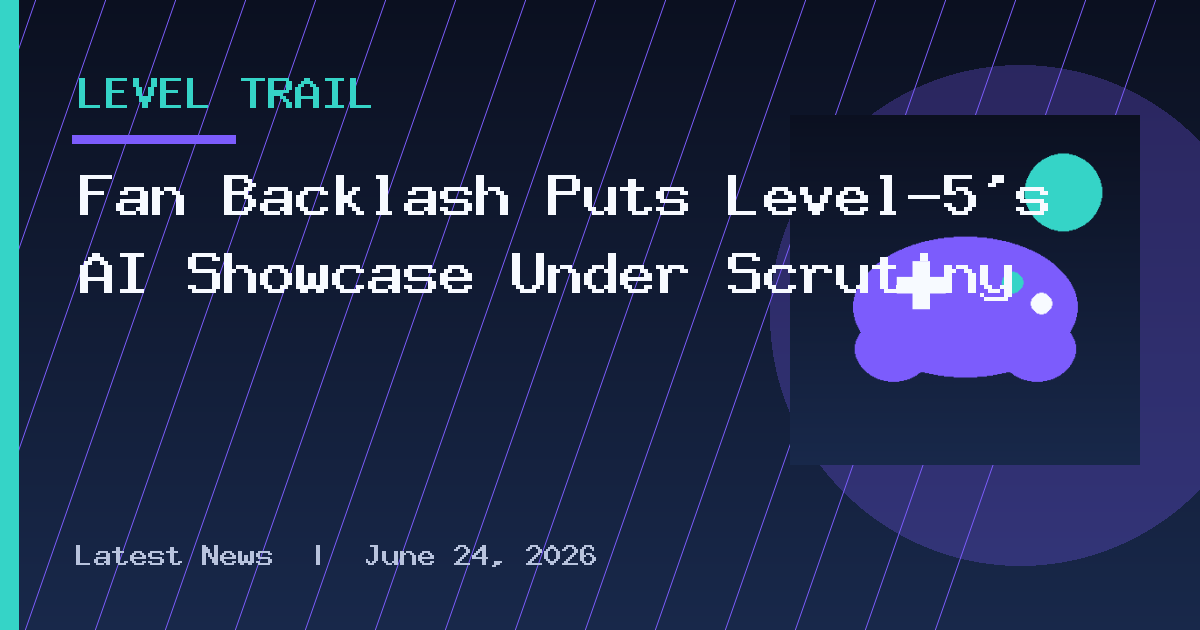 Fan Backlash Puts Level-5’s AI Showcase Under Scrutiny