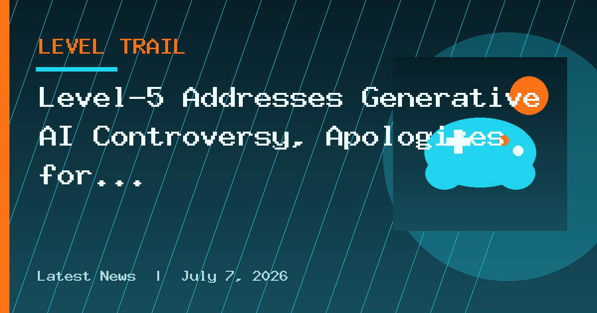 Level-5 Addresses Generative AI Controversy, Apologizes for Promotional Video