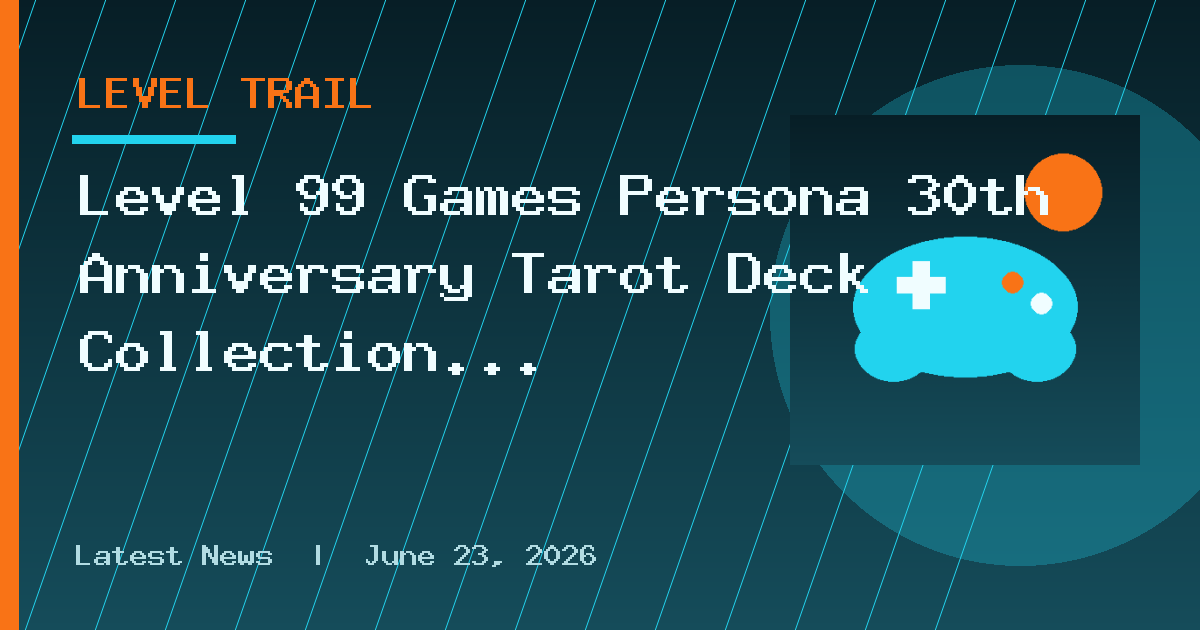 Level 99 Games Persona 30th Anniversary Tarot Deck Collection