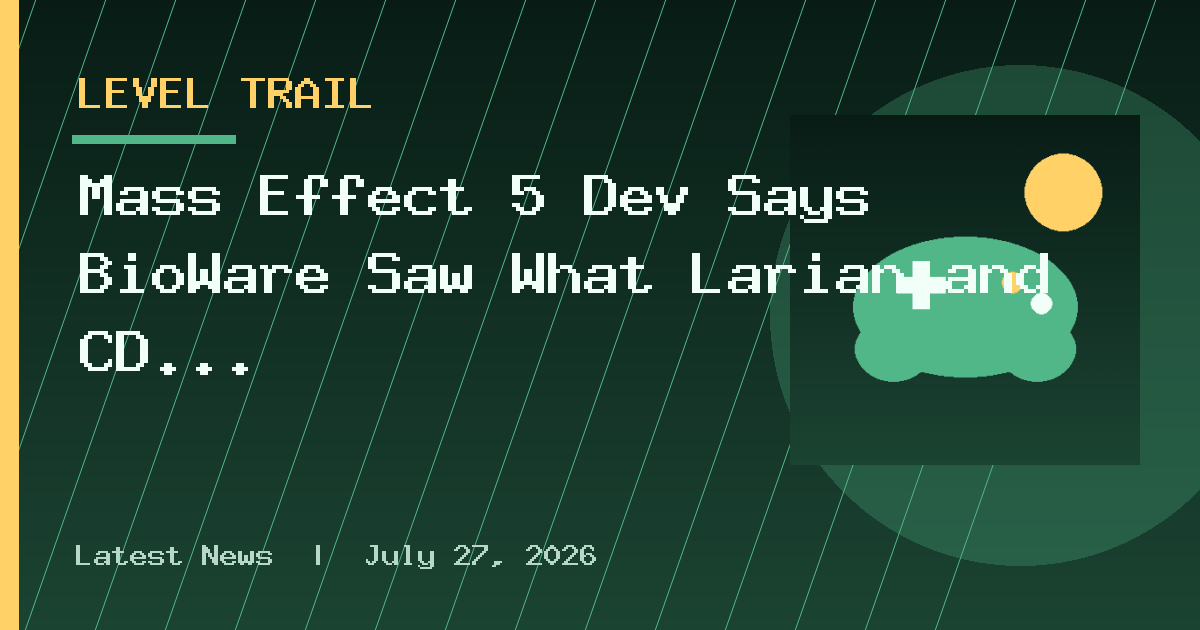 Mass Effect 5 Dev Says BioWare Saw What Larian and CD Projekt Had Done