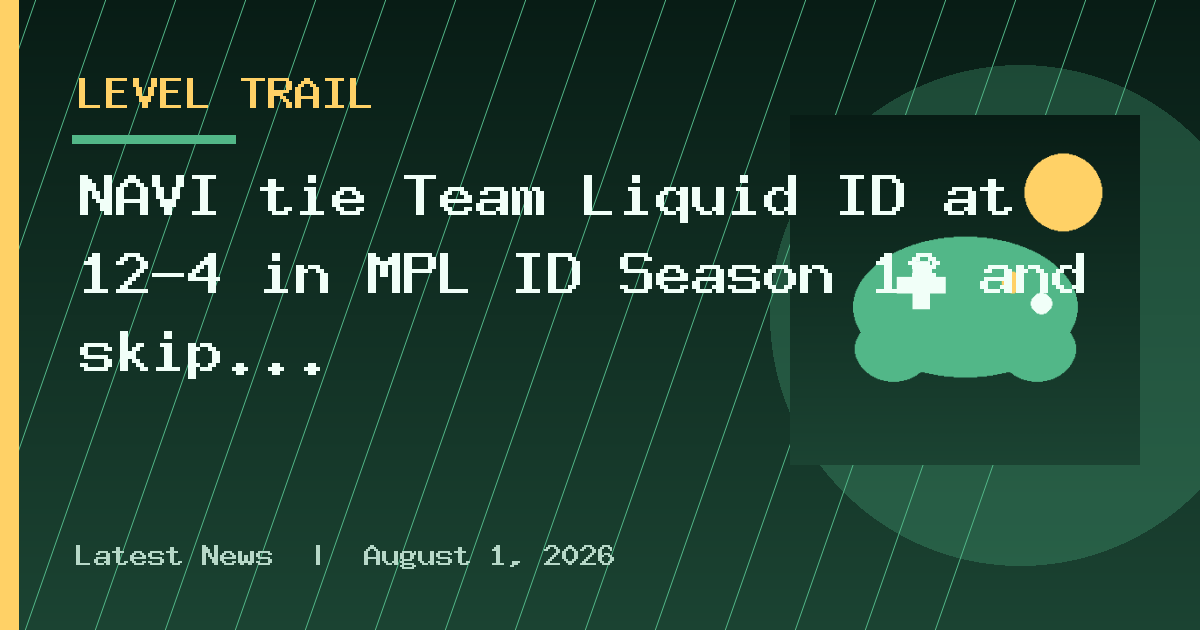 NAVI tie Team Liquid ID at 12-4 in MPL ID Season 18 and skip