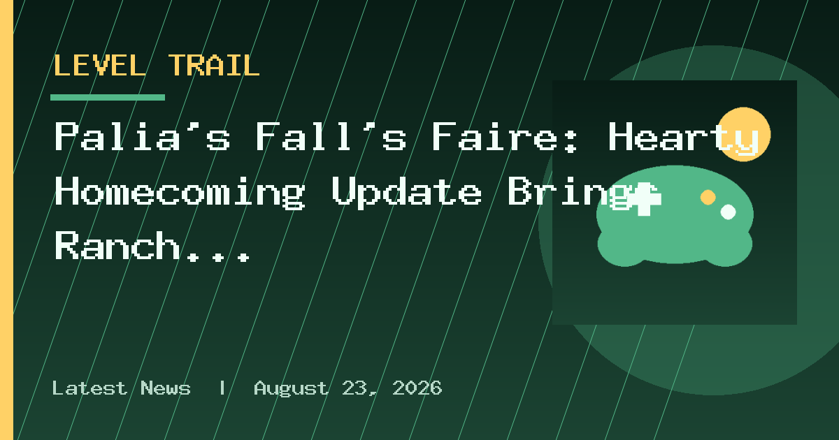 Palia’s Fall’s Faire: Hearty Homecoming Update Brings Ranch Corgis