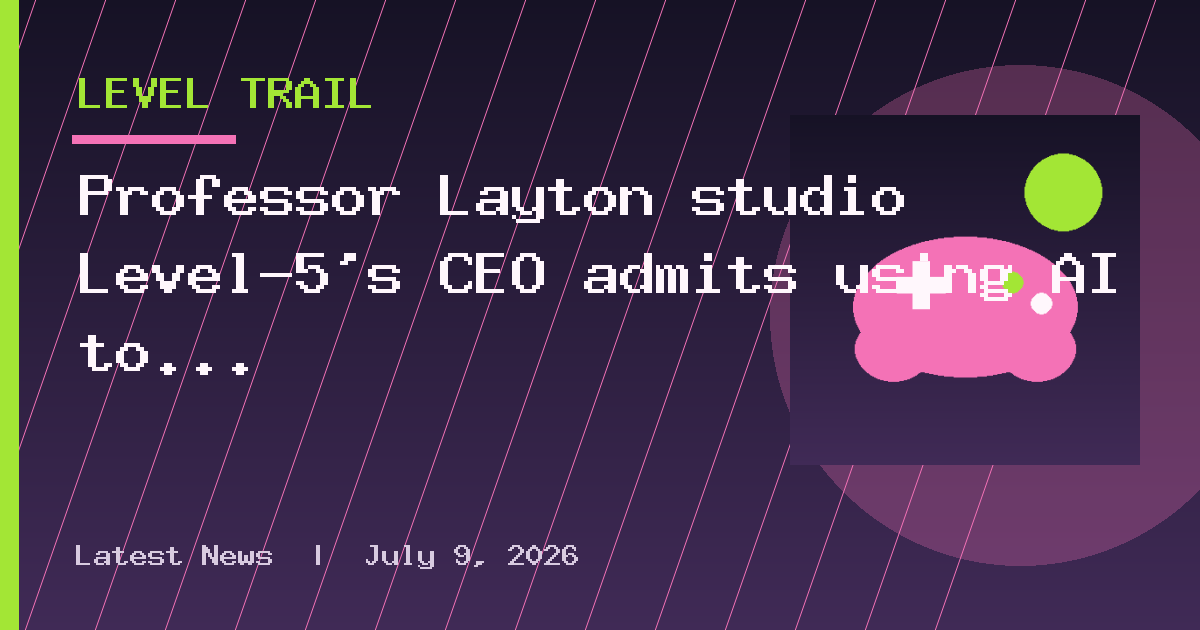 Professor Layton studio Level-5's CEO admits using AI to make its digital